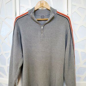 Men's Casual Sweater by Blue Ink, quarter-zip, L